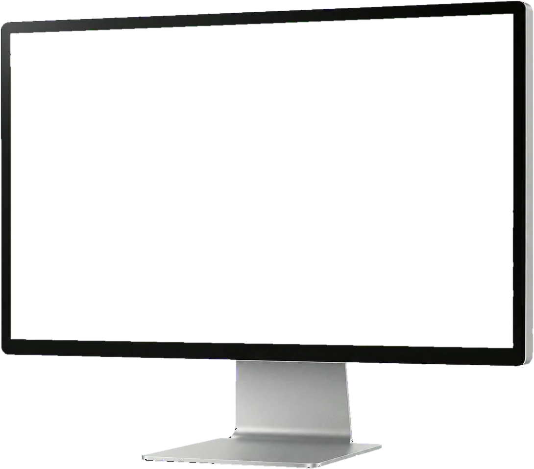 Example local business website on a monitor