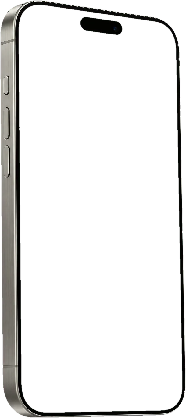 Example local business website on a phone